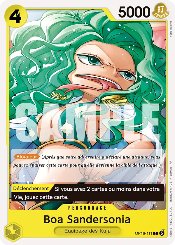 Carte One Piece OP16-111 Boa Sandersonia | LorenZone