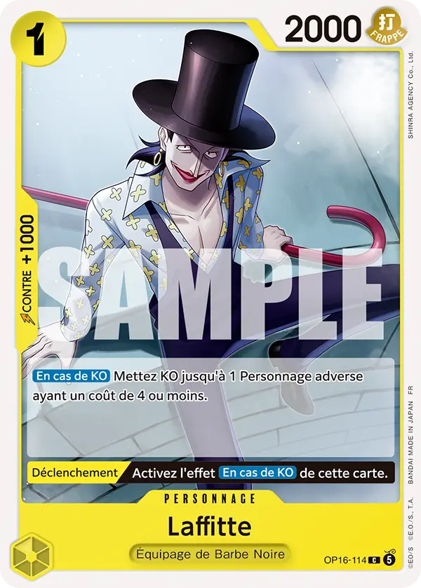 Carte One Piece OP16-114 Laffitte | LorenZone
