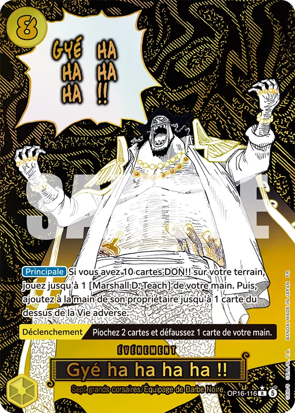 Carte One Piece OP16-116 Gyé ha ha ha ha !! | LorenZone