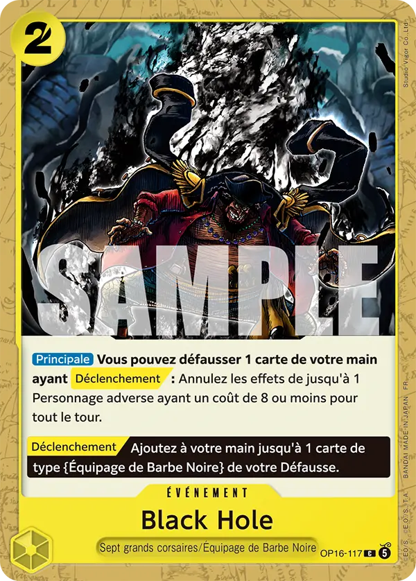 Carte One Piece OP16-117 Black Hole | LorenZone