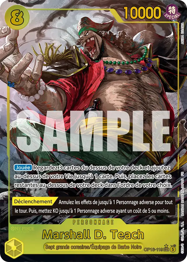 Carte One Piece OP16-119 Marshall D. Teach | LorenZone