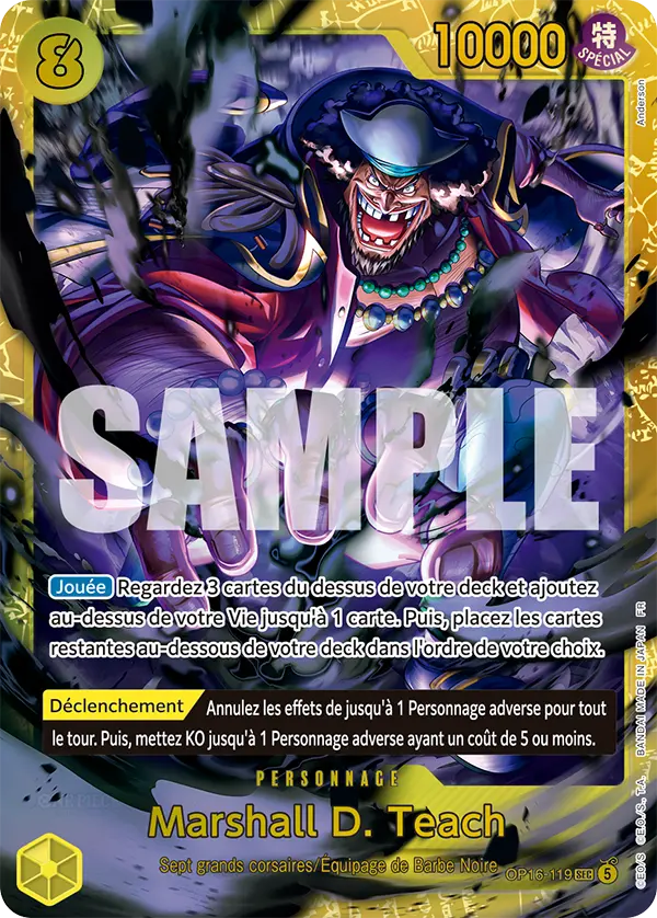 Carte One Piece OP16-119 Marshall D. Teach | LorenZone