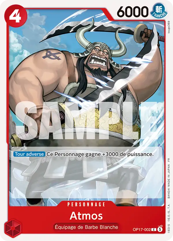 Carte One Piece OP17-002 Atmos | LorenZone