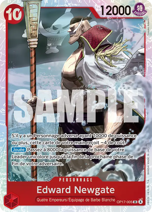 Carte One Piece OP17-005 Edward Newgate | LorenZone