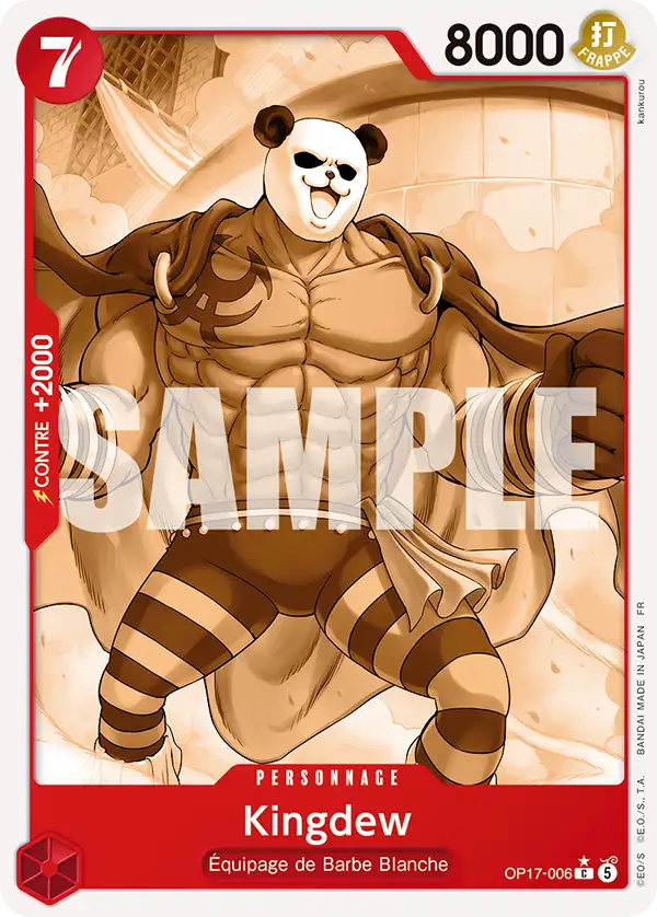 Carte One Piece OP17-006 Kingdew | LorenZone