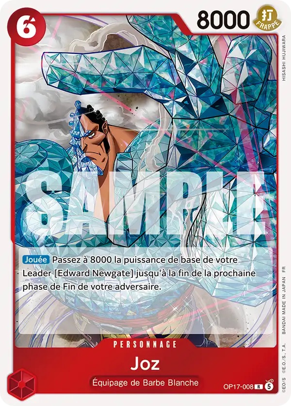 Carte One Piece OP17-008 Joz | LorenZone