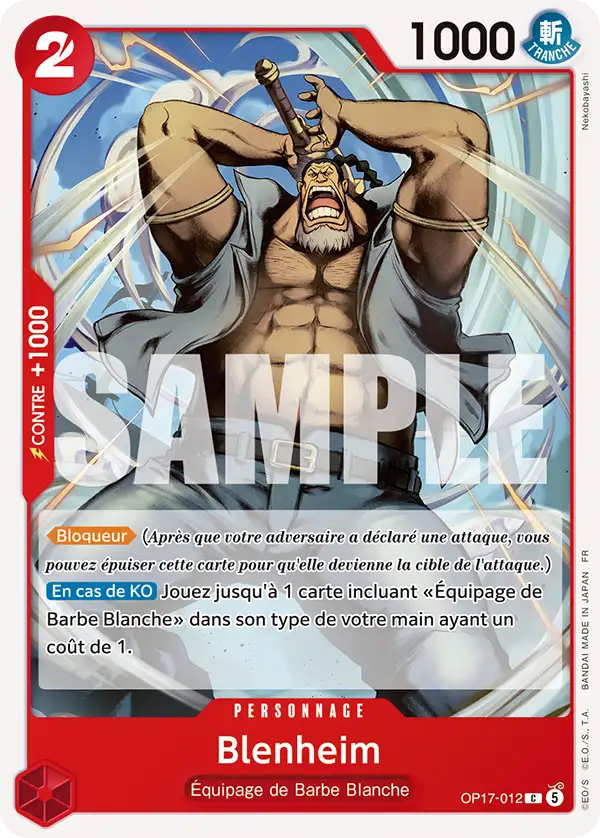 Carte One Piece OP17-012 Blenheim | LorenZone