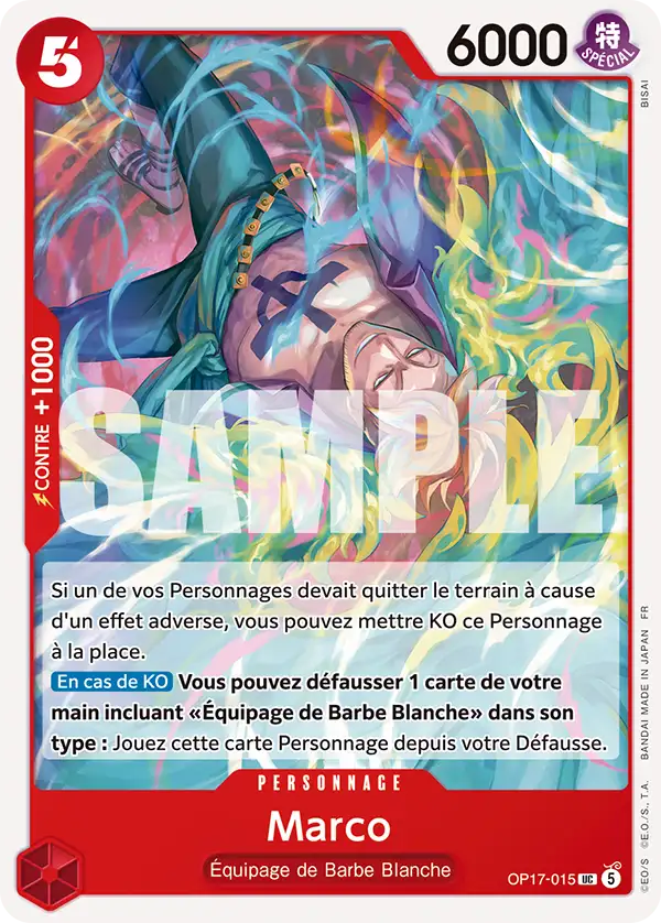 Carte One Piece OP17-015 Marco | LorenZone