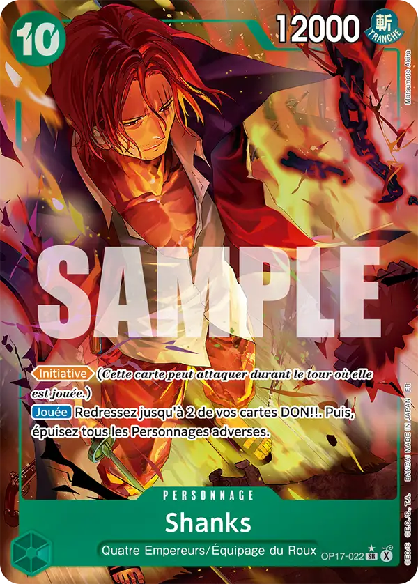 Carte One Piece OP17-022 Shanks | LorenZone