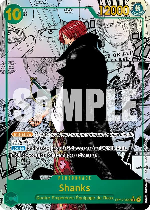 Carte One Piece OP17-022 Shanks | LorenZone