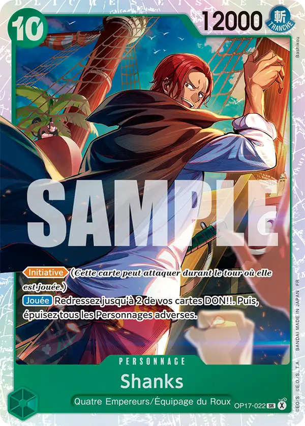 Carte One Piece OP17-022 Shanks | LorenZone