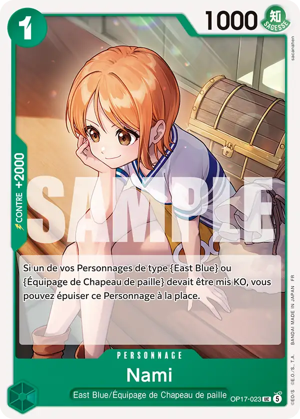 Carte One Piece OP17-023 Nami | LorenZone