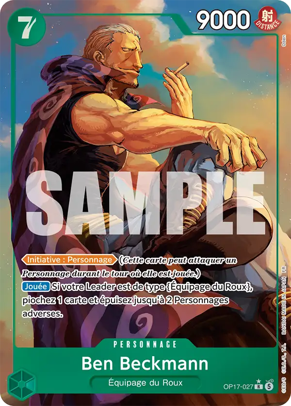 Carte One Piece OP17-027 Ben Beckmann | LorenZone