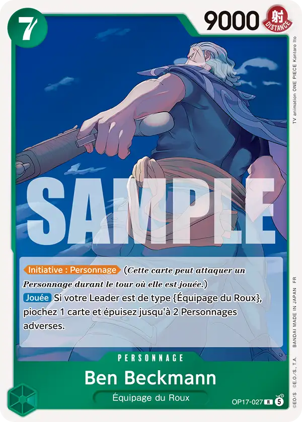 Carte One Piece OP17-027 Ben Beckmann | LorenZone