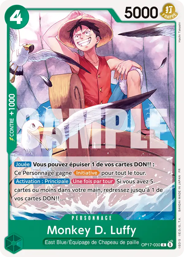 Carte One Piece OP17-030 Monkey D. Luffy | LorenZone