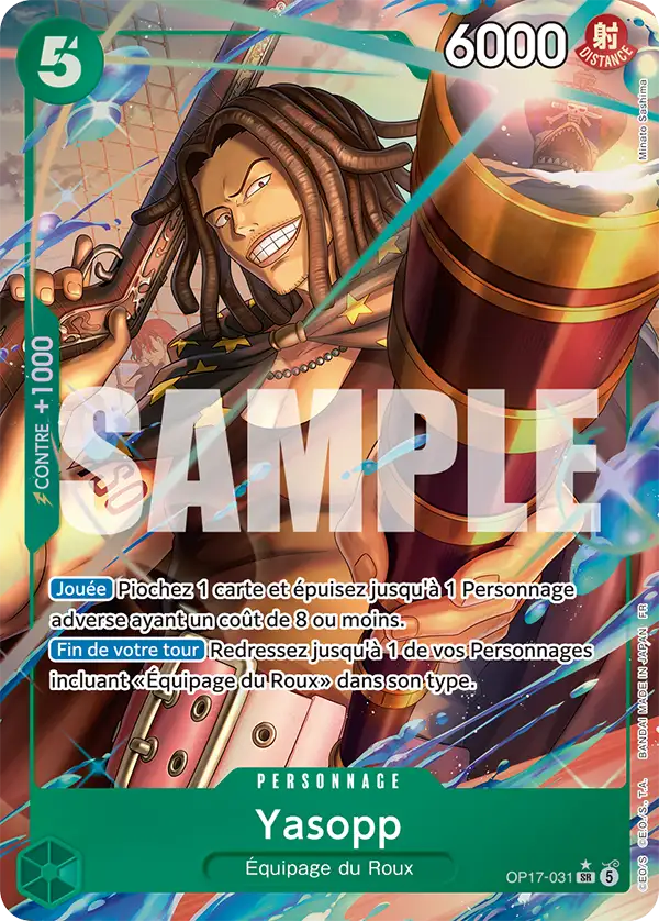 Carte One Piece OP17-031 Yasopp | LorenZone