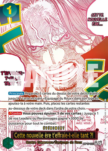 Carte One Piece Cette nouvelle ère t'effraie-t-elle tant ?! OP17-037 V2 - Les Guerriers les Plus Puissants au Monde