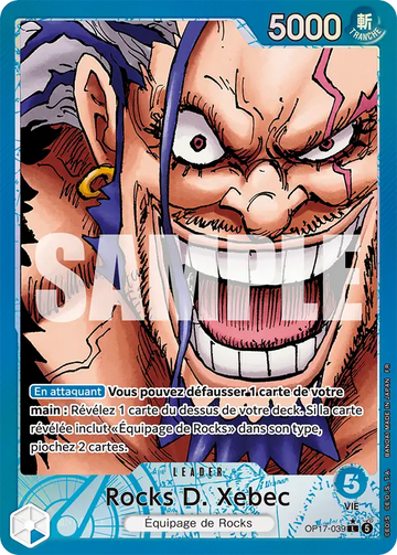 Carte One Piece Rocks D. Xebec OP17-039 V2 - Les Guerriers les Plus Puissants au Monde