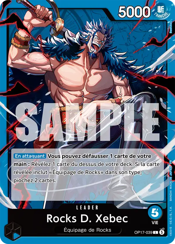 Carte One Piece OP17-039 Rocks D. Xebec | LorenZone