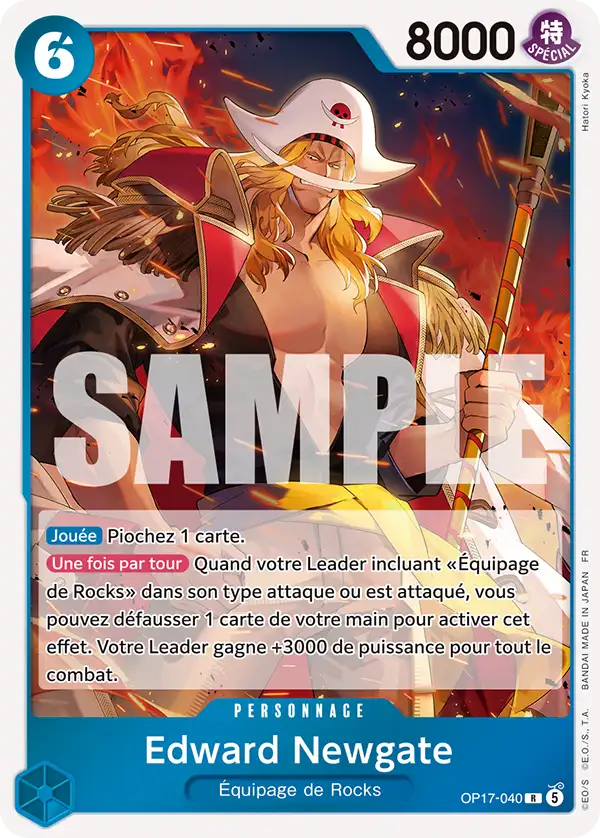 Carte One Piece OP17-040 Edward Newgate | LorenZone