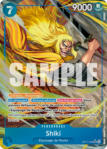 Carte One Piece Shiki OP17-048 V2 - Les Guerriers les Plus Puissants au Monde