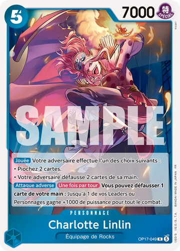 Carte One Piece Charlotte Linlin OP17-049 V1 - Les Guerriers les Plus Puissants au Monde