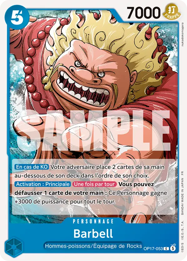 Carte One Piece OP17-053 Barbell | LorenZone