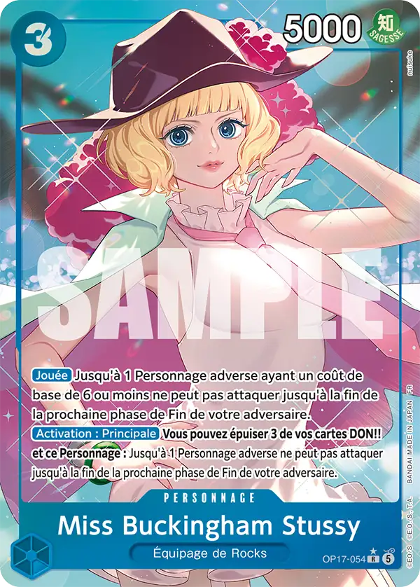 Carte One Piece OP17-054 Miss Buckingham Stussy | LorenZone