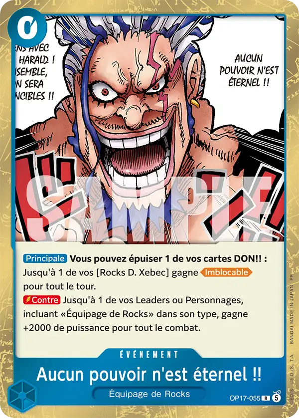 Carte One Piece OP17-055 Aucun pouvoir n'est éternel !! | LorenZone