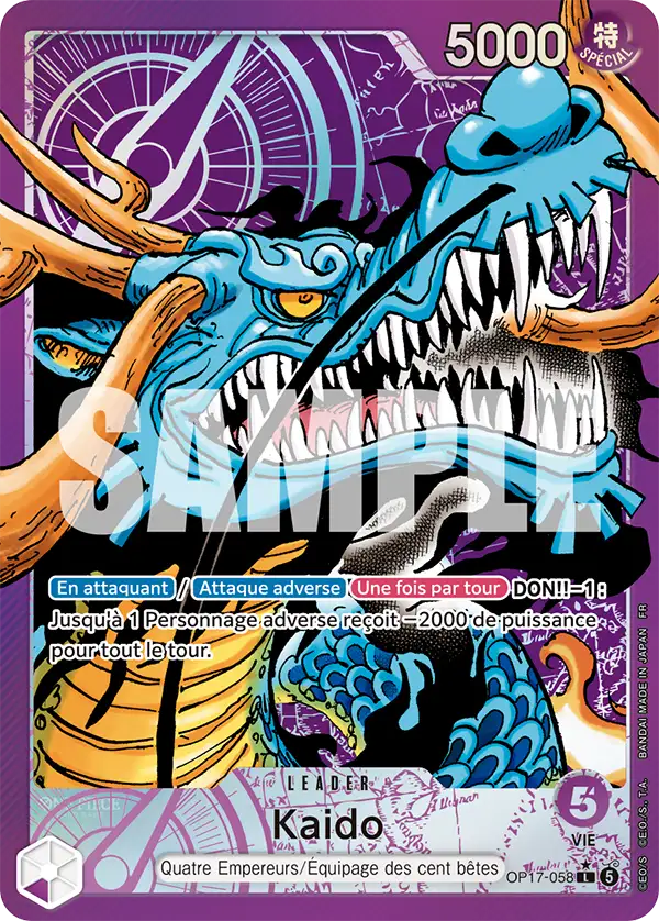 Carte One Piece OP17-058 Kaido | LorenZone