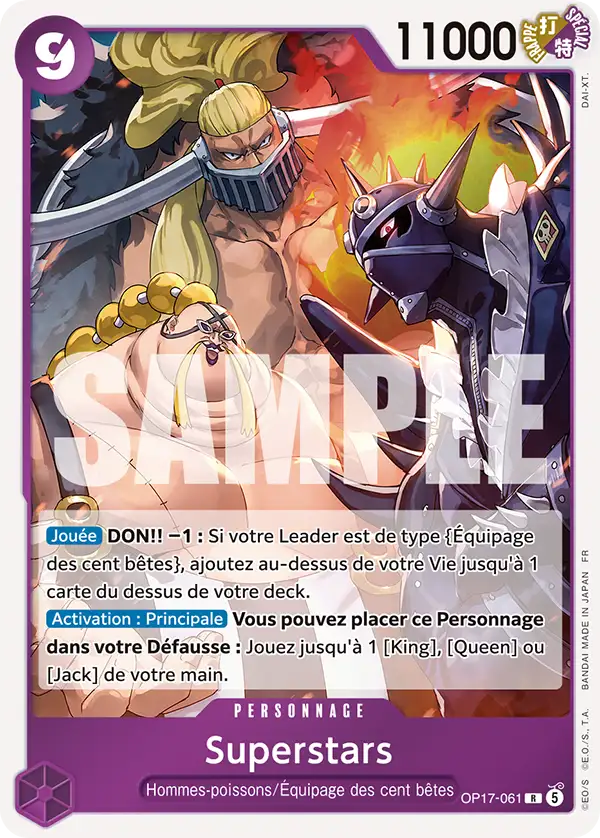 Carte One Piece OP17-061 Superstars | LorenZone