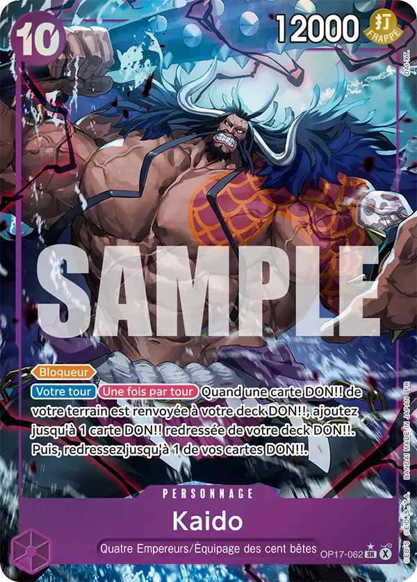 Carte One Piece OP17-062 Kaido | LorenZone