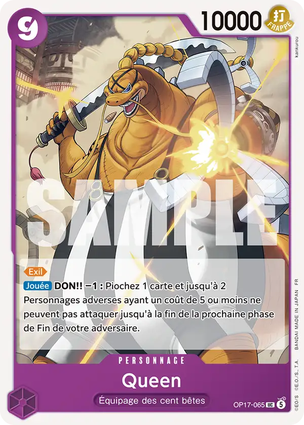 Carte One Piece OP17-065 Queen | LorenZone
