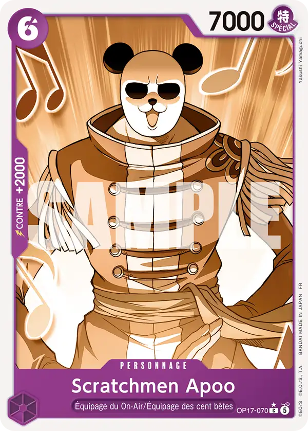 Carte One Piece OP17-070 Scratchmen Apoo | LorenZone