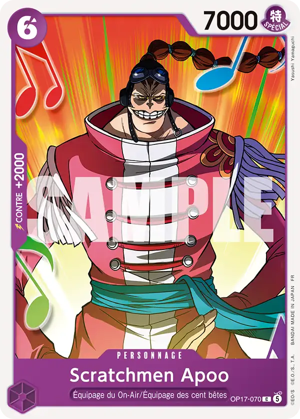 Carte One Piece OP17-070 Scratchmen Apoo | LorenZone