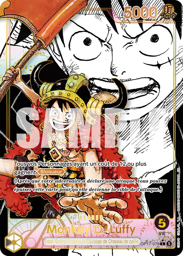 Carte One Piece OP17-079 Monkey D. Luffy | LorenZone