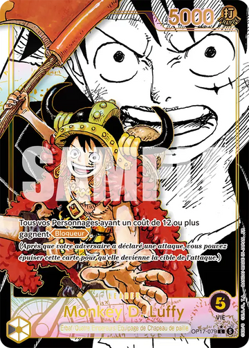 Carte One Piece Monkey D. Luffy OP17-079 V3 - Les Guerriers les Plus Puissants au Monde