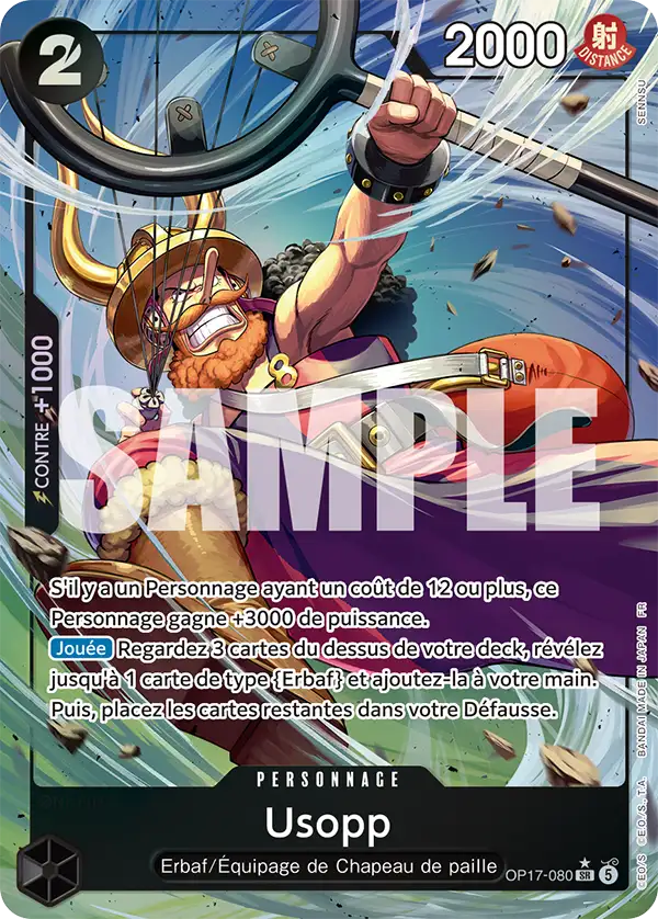 Carte One Piece OP17-080 Usopp | LorenZone