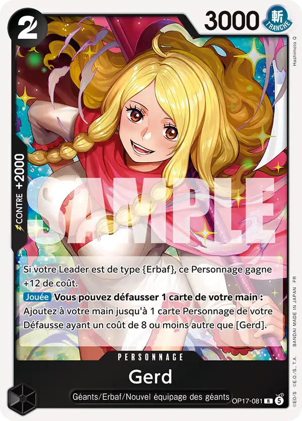 Carte One Piece OP17-081 Gerd | LorenZone