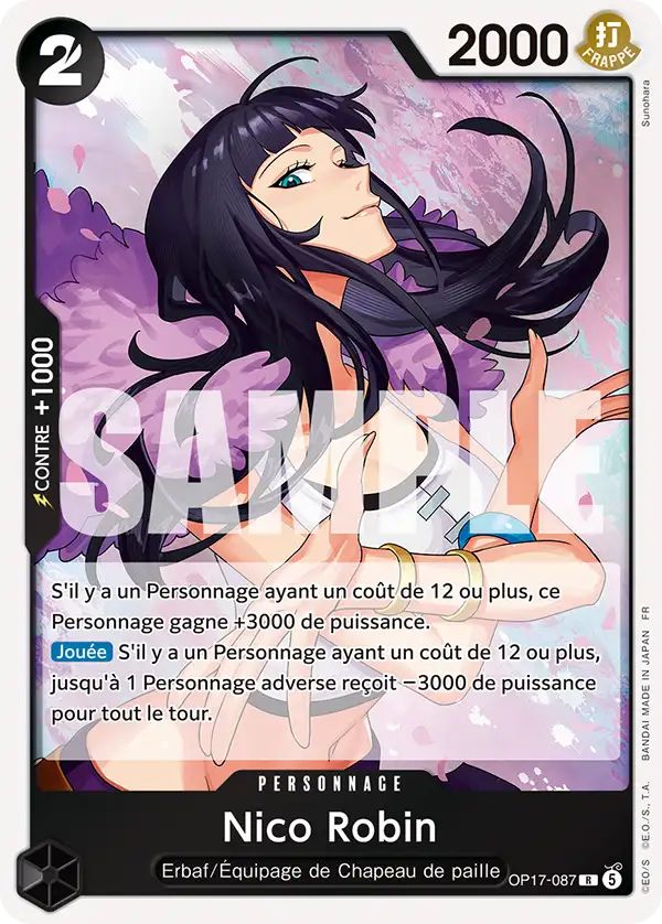 Carte One Piece OP17-087 Nico Robin | LorenZone