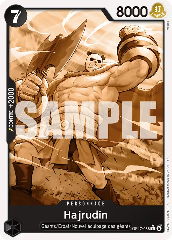 Carte One Piece OP17-088 Hajrudin | LorenZone