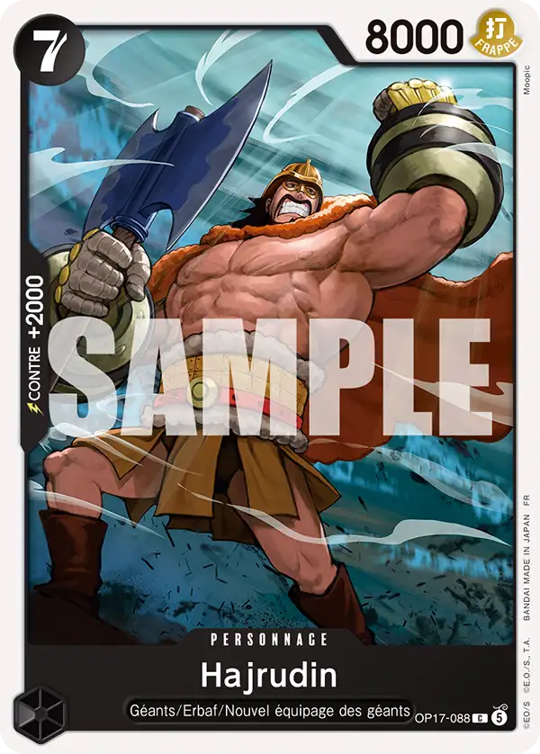 Carte One Piece OP17-088 Hajrudin | LorenZone