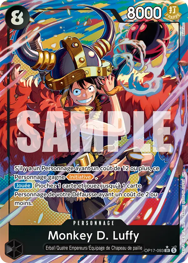 Carte One Piece OP17-093 Monkey D. Luffy | LorenZone