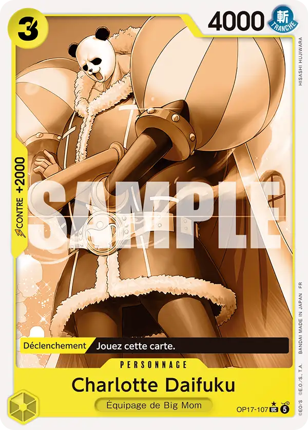 Carte One Piece OP17-107 Charlotte Daifuku | LorenZone