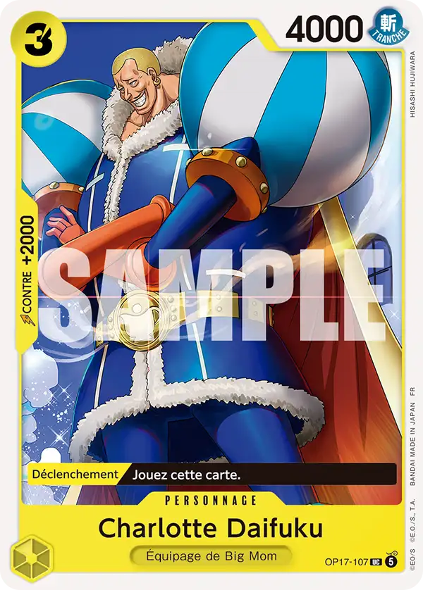 Carte One Piece OP17-107 Charlotte Daifuku | LorenZone