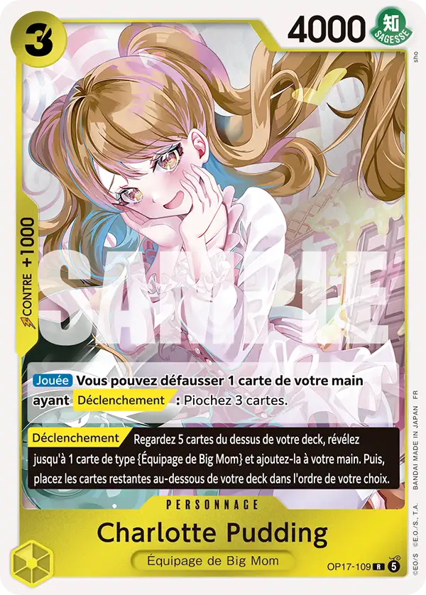 Carte One Piece OP17-109 Charlotte Pudding | LorenZone