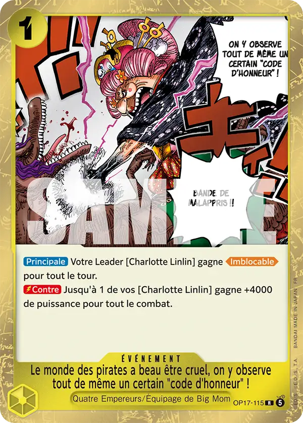 Carte One Piece OP17-115 Le monde des pirates a beau être cruel, on y observe tout de même un certain "code d'honneur" ! | LorenZone