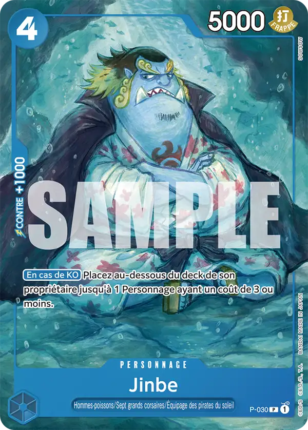 Carte One Piece P-030 Jinbe | LorenZone
