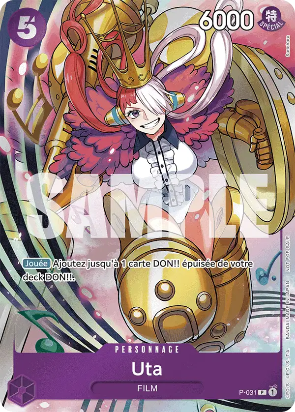 Carte One Piece P-031 Uta | LorenZone