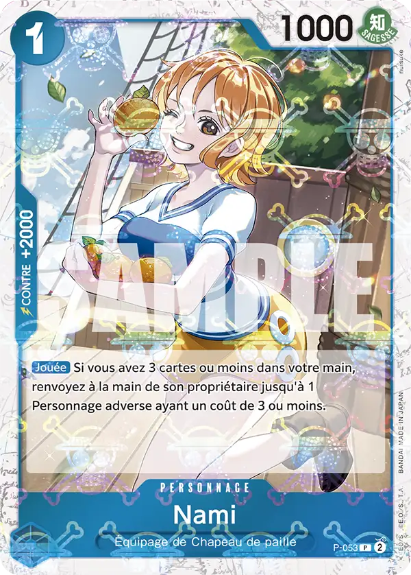 Carte One Piece P-053 Nami V2 | LorenZone